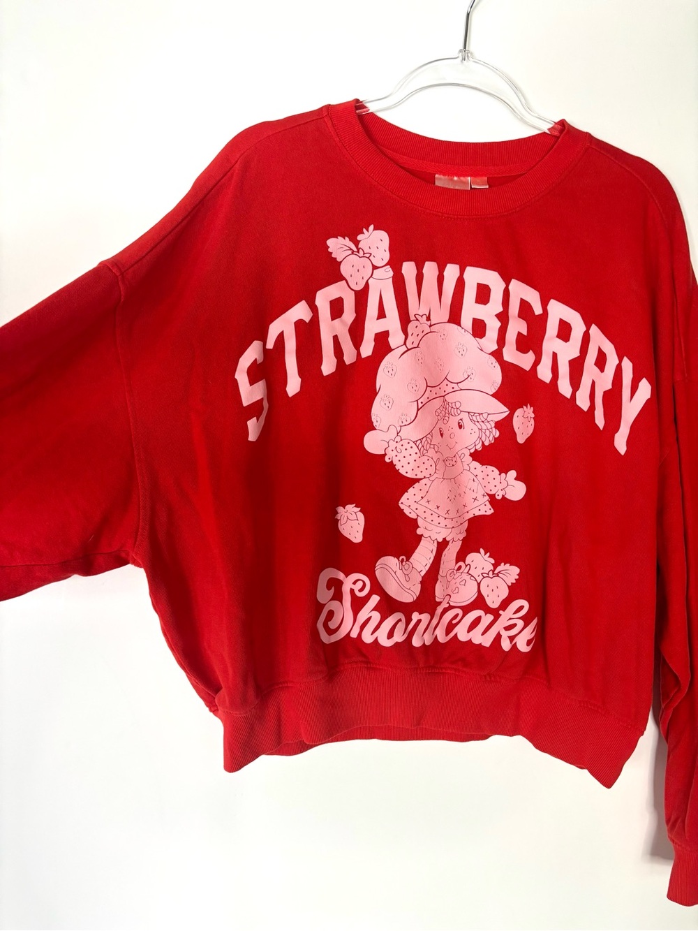 Strawberry‎ Shortcake Red Graphic Sweatshirt Women’s XL - Picture 9 of 9